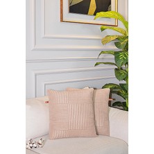 Bir Home Stil Jakar Özel Tasarım 2'li Dekoratif Kırlent Kılıfı 43X43 cm