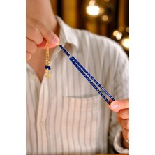 Dergah Tesbih Atölyesi Bilek Boy Gümüş Püskül Ateş-I Kehribar Tesbih