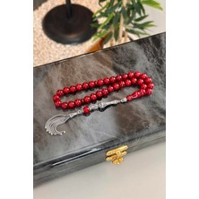 Dergah Tesbih Atölyesi Yeni Osmanlı Vişnesi Hareli Yapı Sıkma Kehribar Gümüş Tasarım