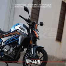 Cfmoto 250NK Siper Sticker Siperlik Tur Camı Sticker Nk Yazılı Etiket
