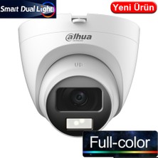 Dahua (HAC-T1A21-U-IL) 2mp 2,8mm 4ın1 IP67 Plastik Smart Dual LED Full Color Hdcvı Dome KAM-30MT