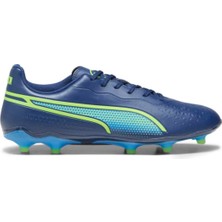 Puma King Match Fg/ag Erkek Futbol Krampon Mavi-Yeşil 10757002
