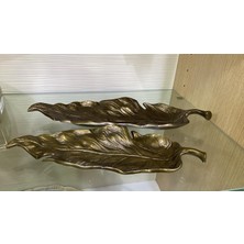 sembol Levano 2 Lı Yaprak Tabak Setı Eskıtme 43X15 - 35X12