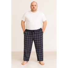 Pemilo Erkek Desenli Büyük Beden % 100 Pamuk Cepli Tek Alt