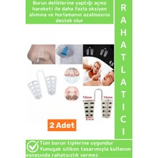 Wintoup Özel Model Rahat Nefes Alıp Verme Horlama Azaltıcı Uyku Bozukluğu Önleyen Burun Delik Aparatı 2 Adet