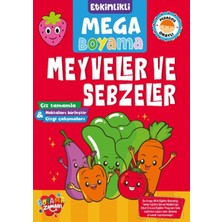 Boyama Zamanı Etkinlikli Mega Boyama - Meyveler ve Sebzeler