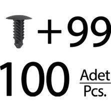 Alpha Auto Part Ford, Fits, Lincoln, Buick Için Tampon ve Bagaj Döşeme KLIPSI-100'LÜ