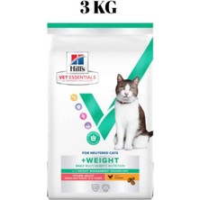 Hills Vet Essentials Adult Weight Tavuklu Kısır Kedi Maması 3 kg