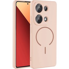 Sby Teknoloji Xiaomi Redmi Note 13 Pro 4g Uyumlu Kılıf Magsafe Şarj Özellikli Meta Kapak