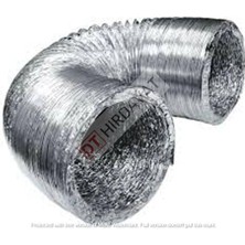 Kl Home  10 Metre Esnek Boru Davlumbazlara Aspiratör  Alüminyum Fleks Borusu