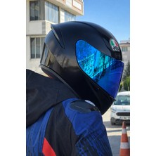 AGV K1 S Mono Black +Irıdıum Blue Vızor