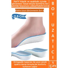 Wintoup Konforlu Bot Spor Ayakkabısı Kadın Erkek 2.5 cm Boy Uzatan Gizli Topuk Yükseltici Köpük Tabanlık