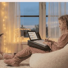 Vigo Wood VigoWood Minderli Laptop Sehpası Antik-LS017