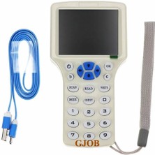 Gjob 10 Frekans Rfid Okuyucu Yazıcı Kopyalayıcı El Tip Kutu 2.8” Ekran Sesli Ikaz Nfc Şifreli Kopyalama