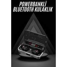 Belle Fusion Bfs Bluetooth Kulaklık Dijital Şarj Göstergeli Powerbankli Bass Özellikli Kablosuz Kulakiçi 5.1 Mikrofonlu