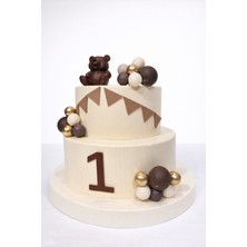 Ayıcık Temalı 1 Yaş Maket Pasta