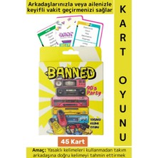 Wintoup Eğitici Düşünme Aile Arkadaş Eğlenceli Nostaljik Tahmin Yasaklı Kelime Oyunu-Banned 90'lar 45 Kart