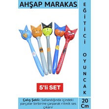 Wintoup Özel Tasarım Genç Yetişkin Salsa Ritim Çocuk Müzik Eğitimi Çok Şık Dayanıklı Ahşap Marakas 5'li Set