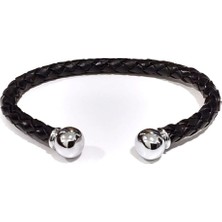 Herşey Nota Lord Sphere Gerçek Deri Örgü Erkek Bileklik-49