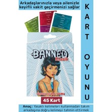 Wintoup Eğitici Analitik Düşünme Arkadaş Aile Eğlenceli Tahmin Yasaklı Kelime Oyunu-Banned Klasik 45 Kart