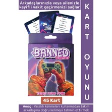 Wintoup Eğitici Analitik Düşünme Arkadaş Eğlenceli Oyuncu Tahmin Yasaklı Kelime Oyunu-Banned Gamer 45 Kart