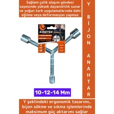 Wintoup Yüksek Kaliteli Dayanıklı Oto Araç Bakım Motosiklet Bisiklet Atv 10-12-14 mm Çelik Y Bijon Anahtar