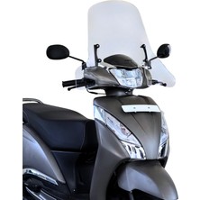 Abv Tvs Jupiter 110-125 El Korumalı Şeffaf Tur Camı 58X72 cm (23-26) + Bağlantı Ekipmanı