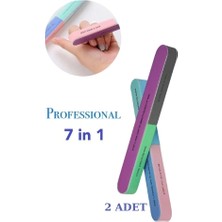 Uni Zer 2 Adet 7 Aşamalı Profesyonel Parlatıcı Tırnak Törpüsü Büyük Boy Manikür Pedikür Aleti