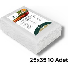 Noriva 25X35 cm 10 Adet Ev Tipi Tırtıklı Vakum Poşeti