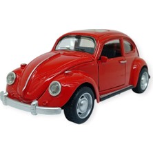 Seher Sesli Işıklı Vosvos Araba 15 cm - 32111D - Kırmızı