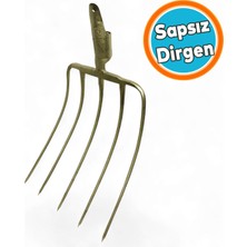 Nzb Sapsız Metal 5 Dişli Yaba Ot Saman Balya Taşıma Karıştırma Dirgen Harman Sapları Yayma Aleti 1 Adet