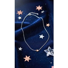 Crystal Atelier Yıldızlı Düşler Figürlü Y2k Goth Zincir Yıldız Kolye