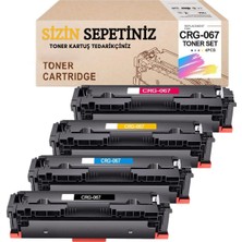 Sizinsepetiniz CRG-067 Muadil Toner 4 Renk Set | Lbp 631CW – Mf 657CDW Uyumlu