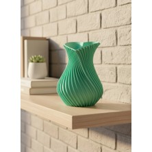 Nacario Bfs 24 cm Turkuaz Kalp Formlu Büyük Boy Vazo Estetik Dekor Ürünü