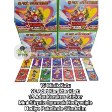 Emrah Gültekin Brawl Stars Efsaneler Serisi 15 Paket 90 Karakter Kartı Hediye Paketli Mini Oyuncaklı Set Oyun Kağıtları