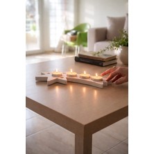 Bonjorno Aksesuar Biblo Mumluk Yıldız Dekoratif (Mum Hediyeli)