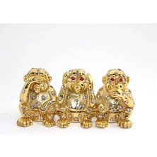 Magicool Swaroski Taşlı 3'lü Maymun Seti ALK1961