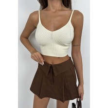 Bi Baksana V Yaka Crop Bluz