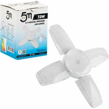 5m Kristal Pervane LED Ampül 72W 4+1