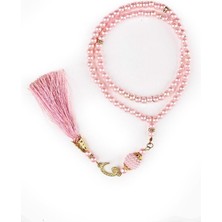 Makeops Ithal Kalite Inci Tespih Vavlı Püsküllü Pembe Renk 20 Adet