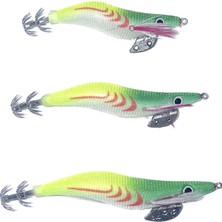 Sasa Yeşil-Sarı 2.5, 3.0 ve 3.5 Kurşunlu Fosforlu Kalamar Zokası 2.5