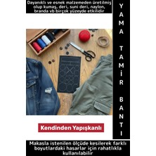 Wintoup Kendinden Yapışkanlı Kumaş Suni Deri Naylon Çanta Mont Ayakkabı Otomobil Döşeme Yama Tamir Bantı Set
