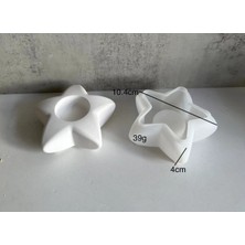 Hobiflex Silikon Kalıp Taş Tozu Parafin Ithal Dekoratif Tealight Yıldız Mumluk Kalıbı Epoksi HB120-0176
