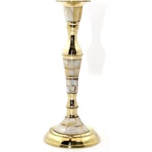 Magicool Tekli Pirinç Sedefli Şamdan 6023