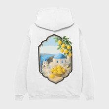 Camblys Amalfi Lemon Sırt Baskılı Oversize Kapüşonlu Sweatshirt
