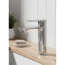 Kca Armatür Krom Sabit Gövde Banyo Bataryası Lavabo Musluğu