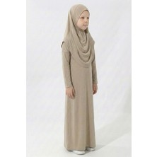 Mnk Baby & Kids Pratik Başörtülü Kız Çocuk Namaz Elbisesi M00789