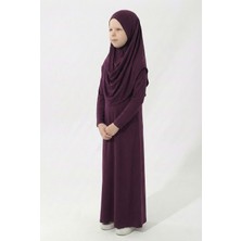 Mnk Baby & Kids Pratik Başörtülü Kız Çocuk Namaz Elbisesi M00789