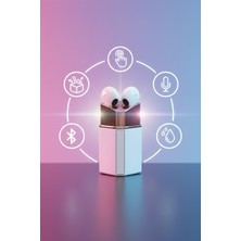 Tekvora Ruj Tasarımlı Bluetooth Kulaklık | Dokunmatik Kontrol, Mikrofonlu, Suya Dayanıklı