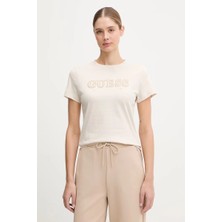 Guess Ketty Bisiklet Yaka Kısa Kollu Kadın Çok Renkli T-Shirt V6RI10I3Z14-G1FV